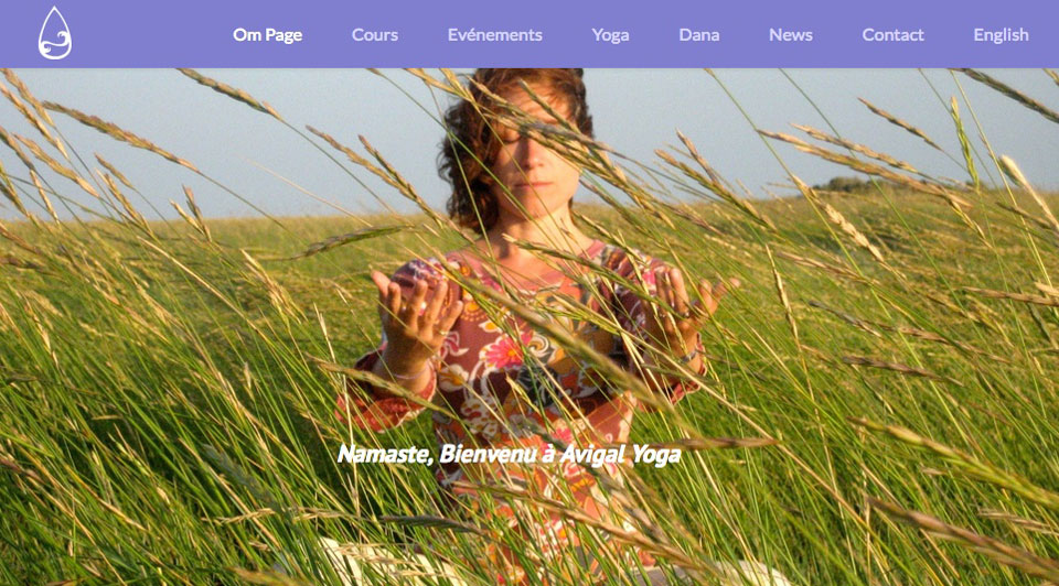 Freelance web design, development & graphic services - Recent Work - Avigal Yoga